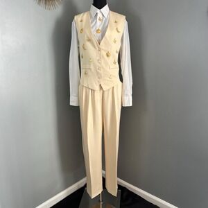 Unique Vintage 80s Celestial Chic 3 Piece Set Sun Moon Star Charms Womens M Prom